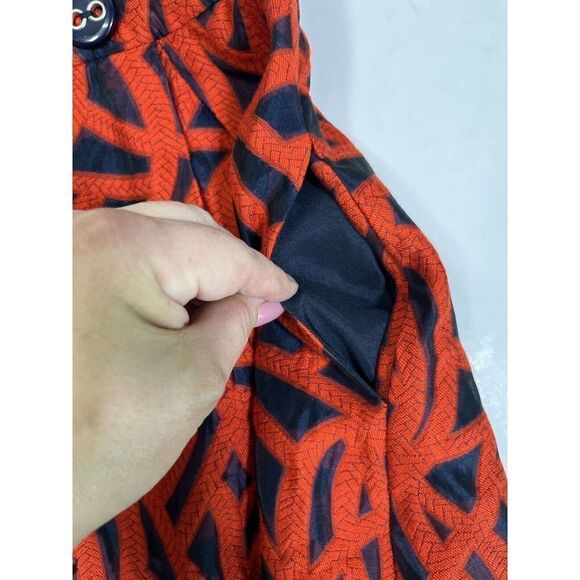 New Anthropologie Eva Franco Mariner Skirt Size 4 Petites Red Navy MSRP $140 - Picture 6 of 16